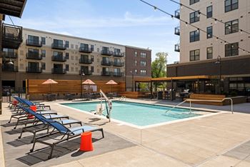 Outdoor Pool with Sundeck at The Shoreham, St. Louis Park, MN 55416